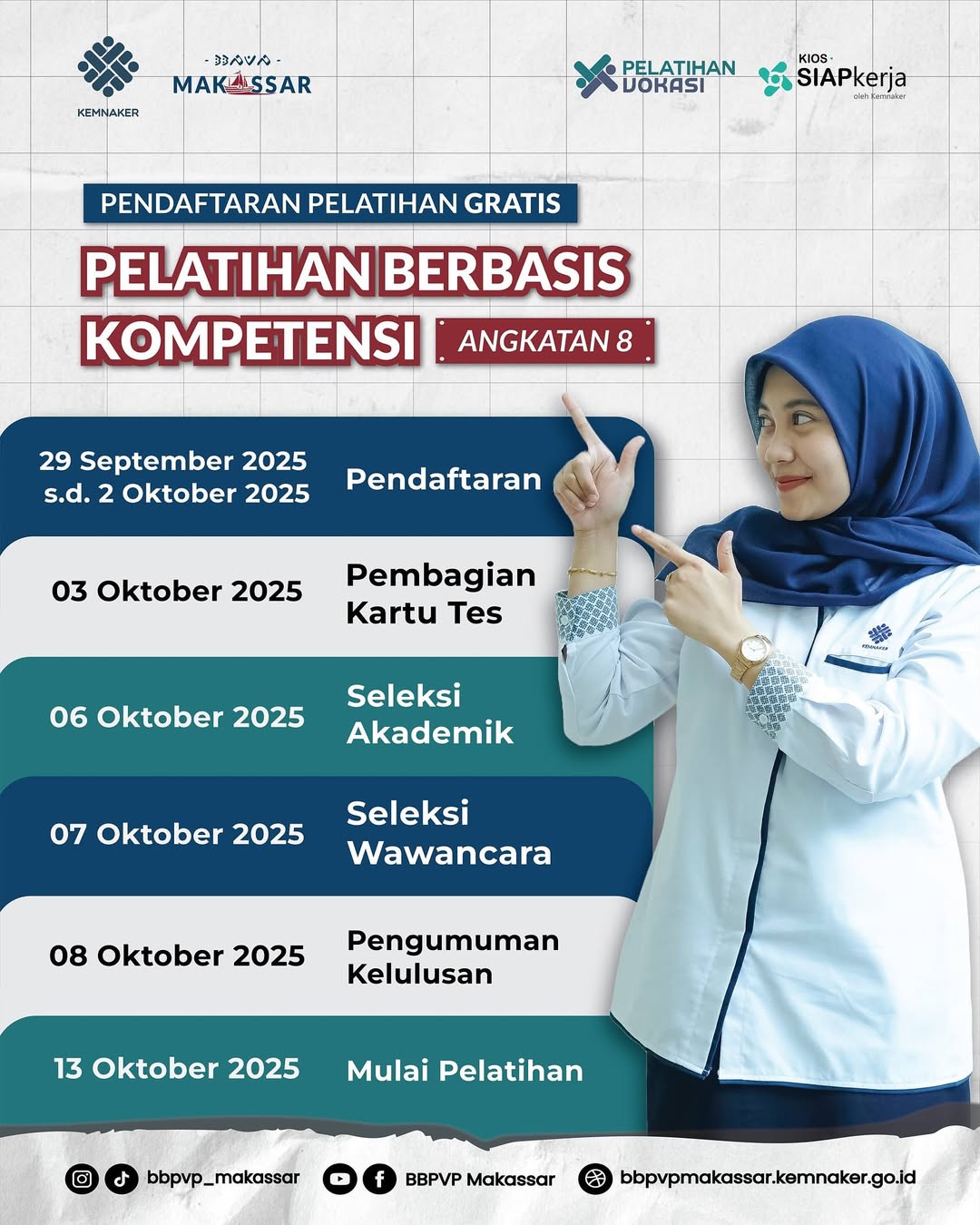 Pembukaan Pendaftaran Pelatihan Berbasis Kompetensi Angkatan 8