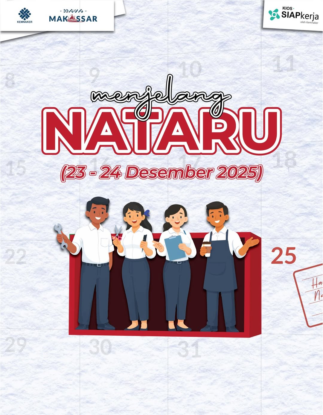 Menjelang NATARU, BBPVP Makassar Hadirkan Beragam Layanan dan Kegiatan Gratis untuk Masyarakat