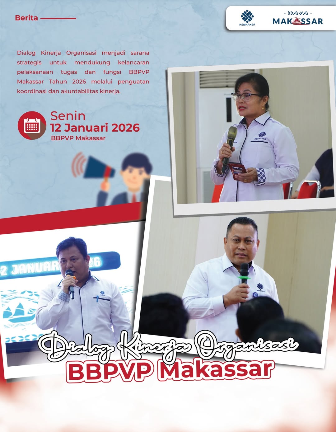 Perkuat Disiplin dan Apresiasi Kinerja, BBPVP Makassar Gelar Apel Pagi dan Penyerahan SK Kenaikan Pangkat